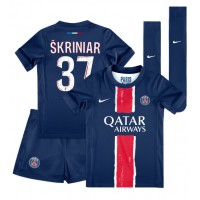 Koszulka piłkarska Paris Saint-Germain Milan Skriniar #37 Strój Domowy dla dzieci 2024-25 tanio Krótki Rękaw (+ Krótkie spodenki)